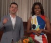 Jimmy Kimmel and Michelle Obama