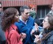 Maya Forbes on set with Zoe Saldana and Mark Ruffalo